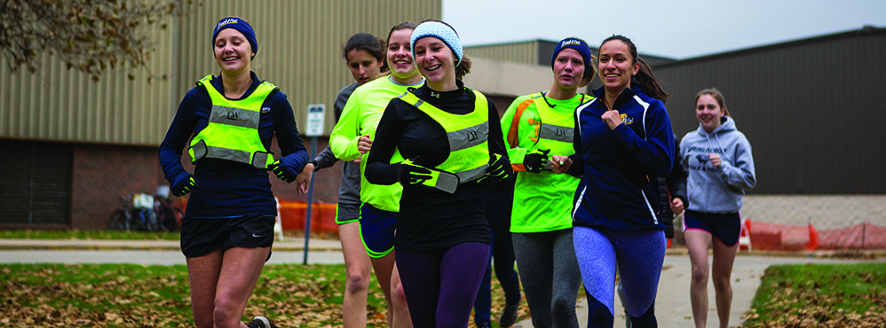 Caitlin Clark running