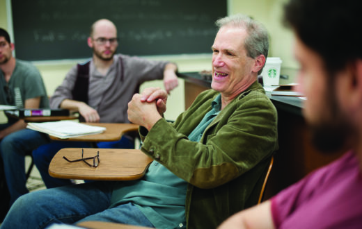 Dr. Paul Patton engages with a class