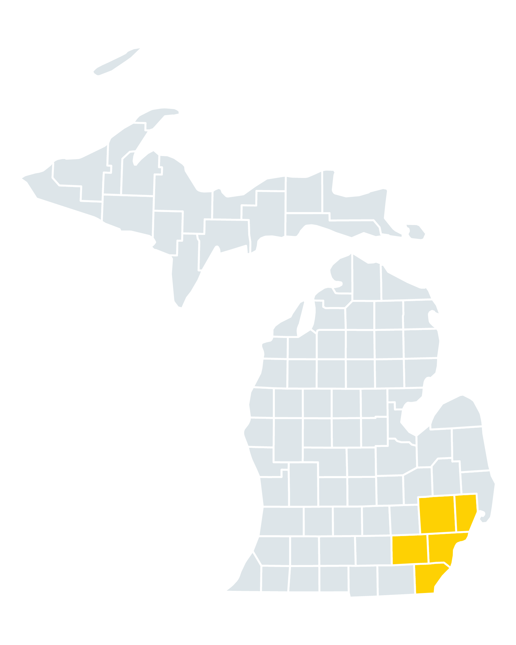 Map of Michigan