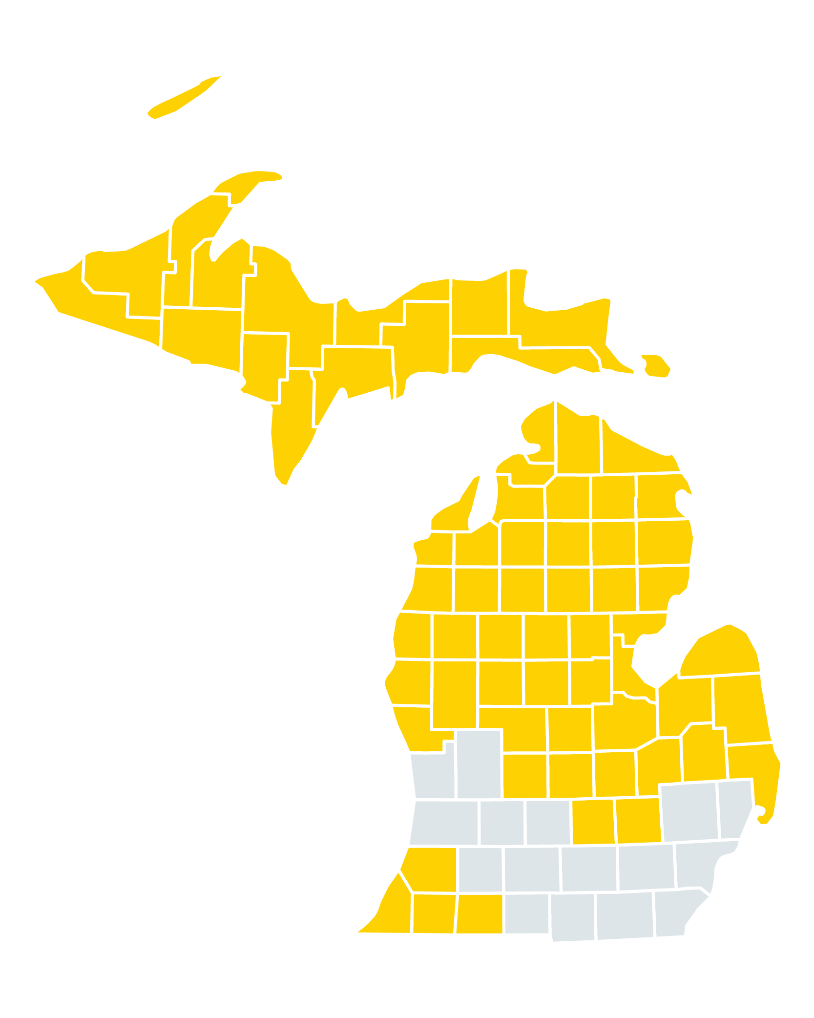 Map of Michigan