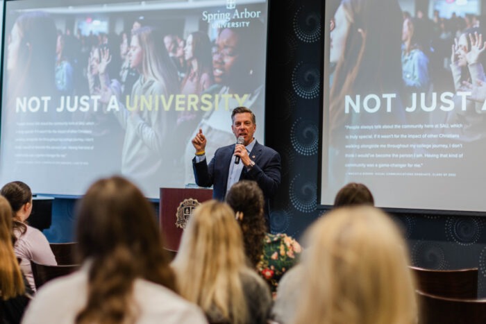 President Ellis at Scholarship Day